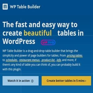 WP Table Builder Pro GPL Free Download
